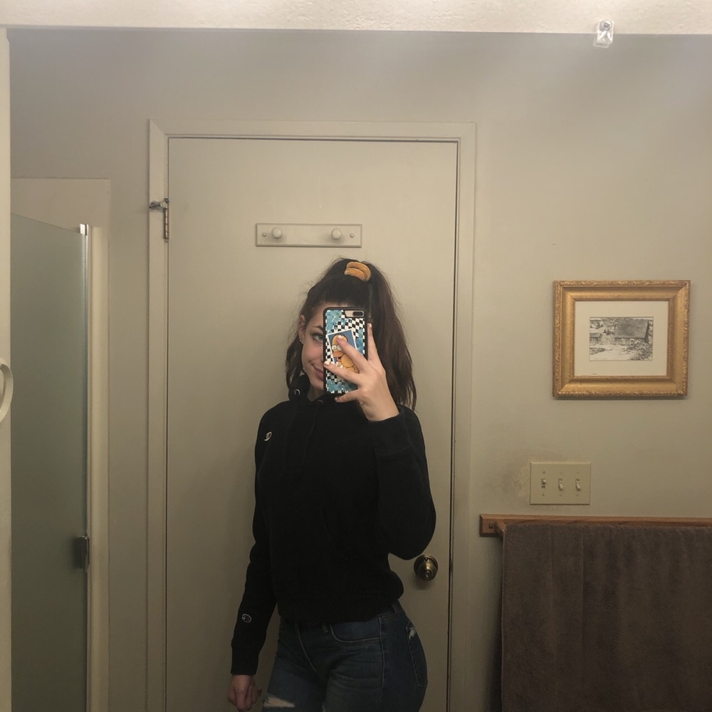 Black champion women's sweatshirt size M